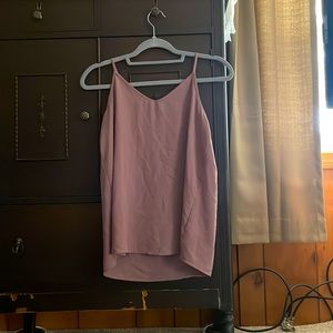 SO, purple tank top blouse